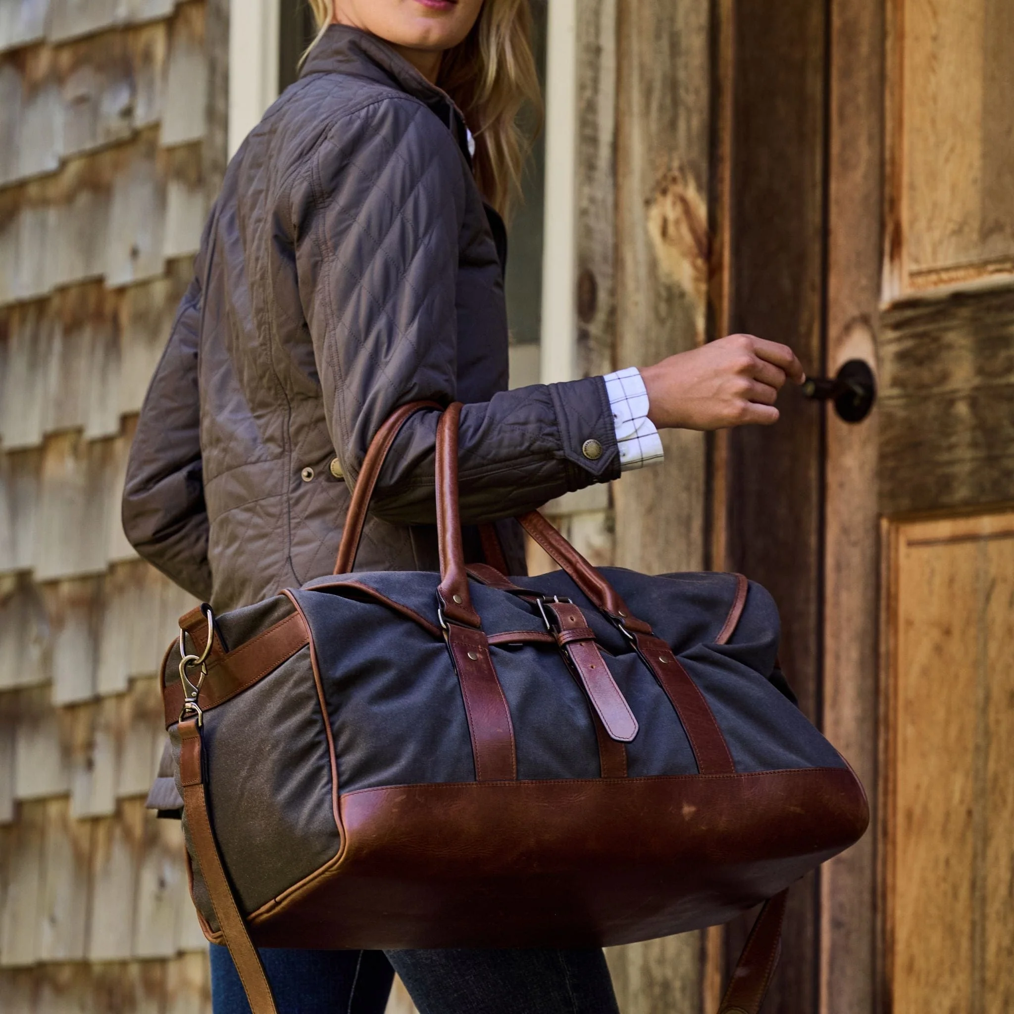 Canvas Weekender Duffel Bag - Image 11