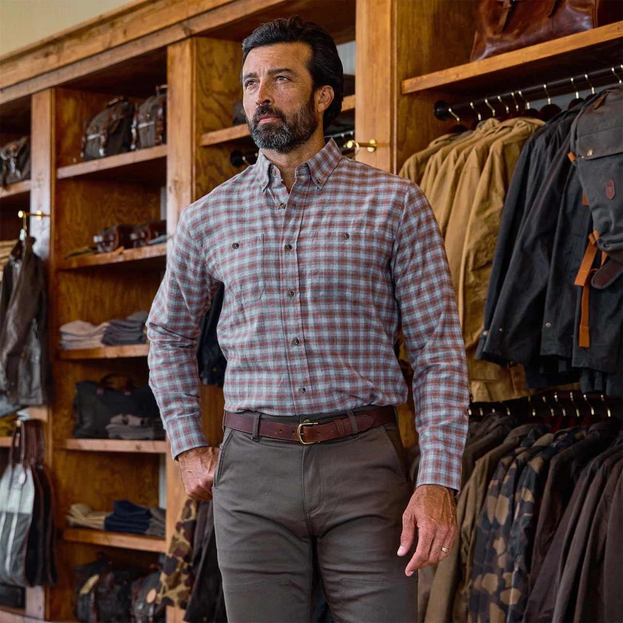 Dixon Brushed Cotton Twill Shirt - Image 24