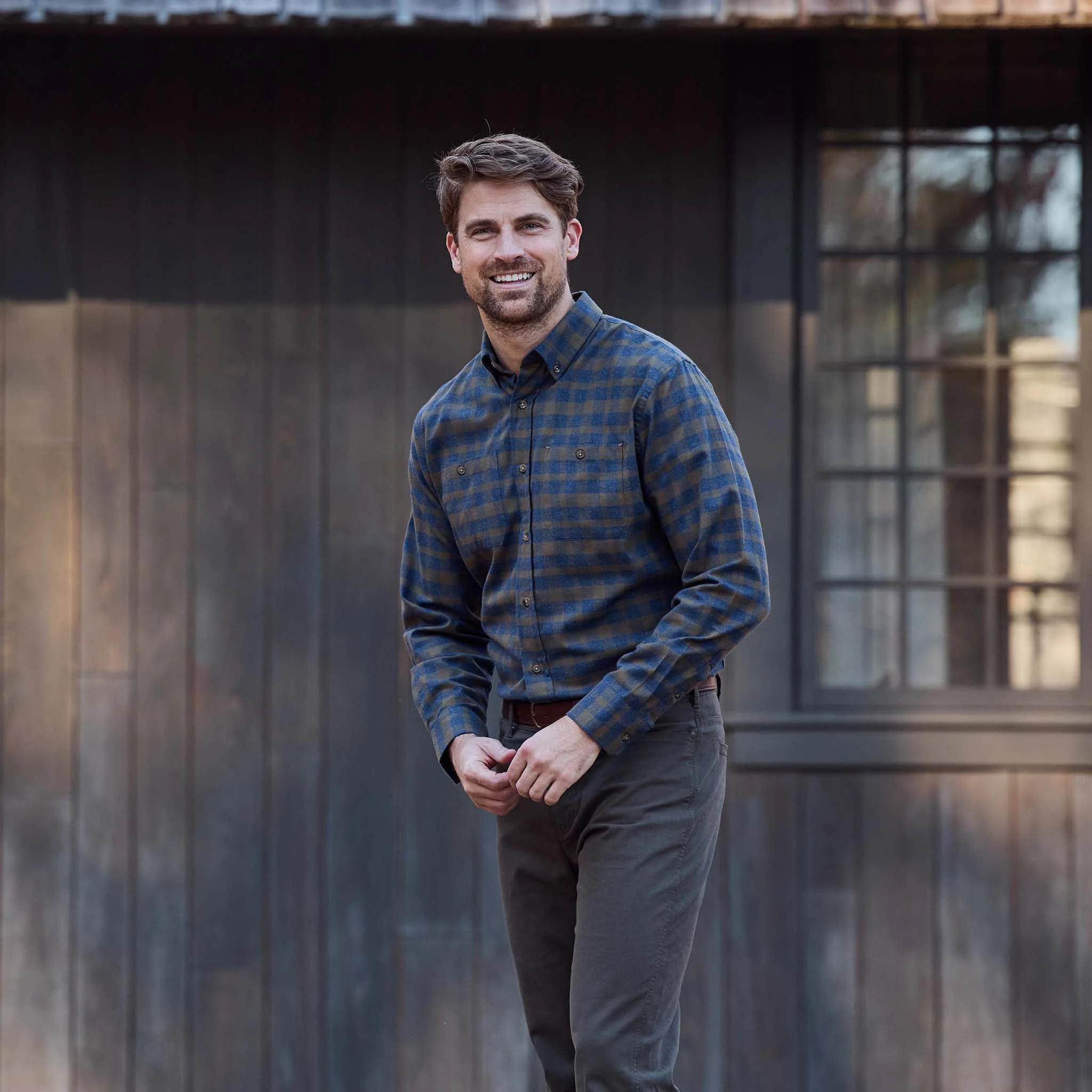 Dixon Brushed Cotton Twill Shirt - Image 30