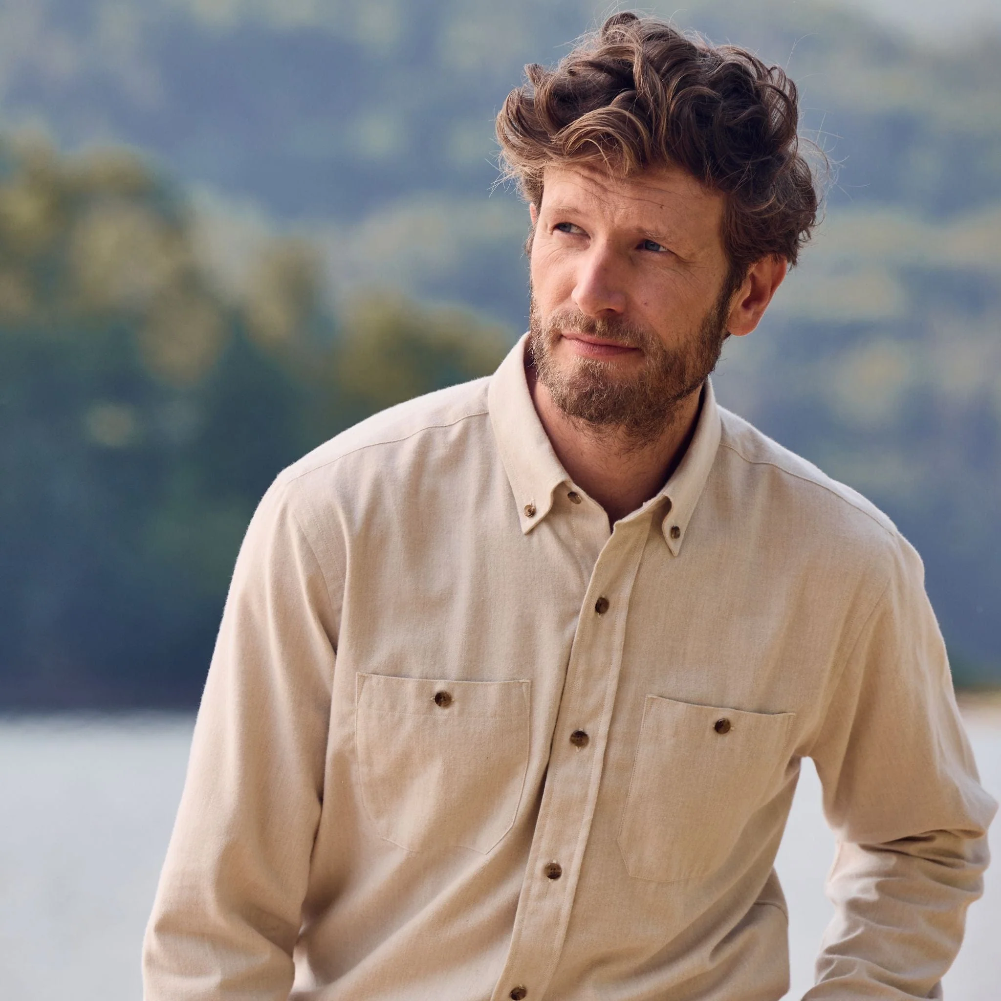 Dixon Brushed Cotton Twill Shirt - Image 37