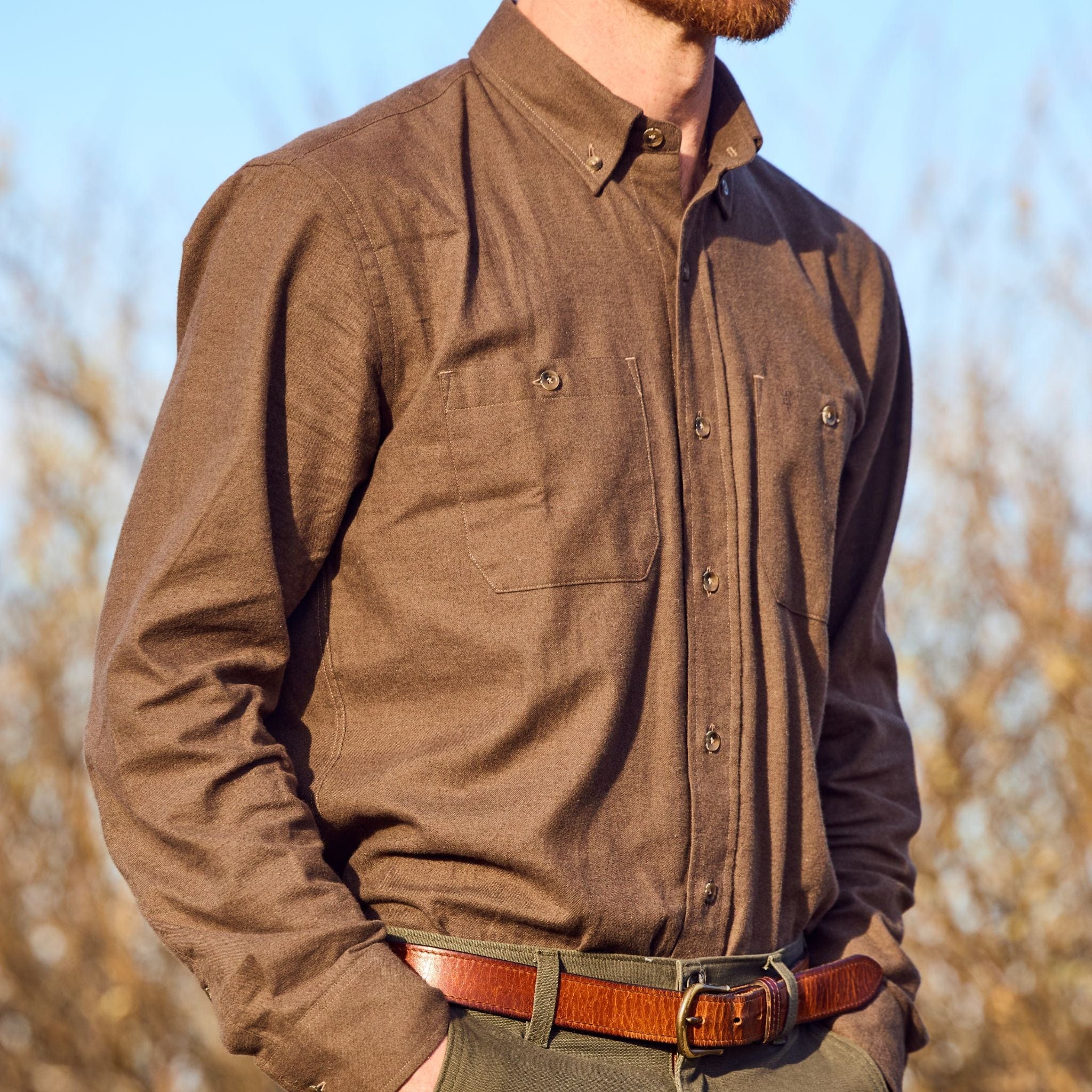 Dixon Brushed Cotton Twill Shirt - Image 57
