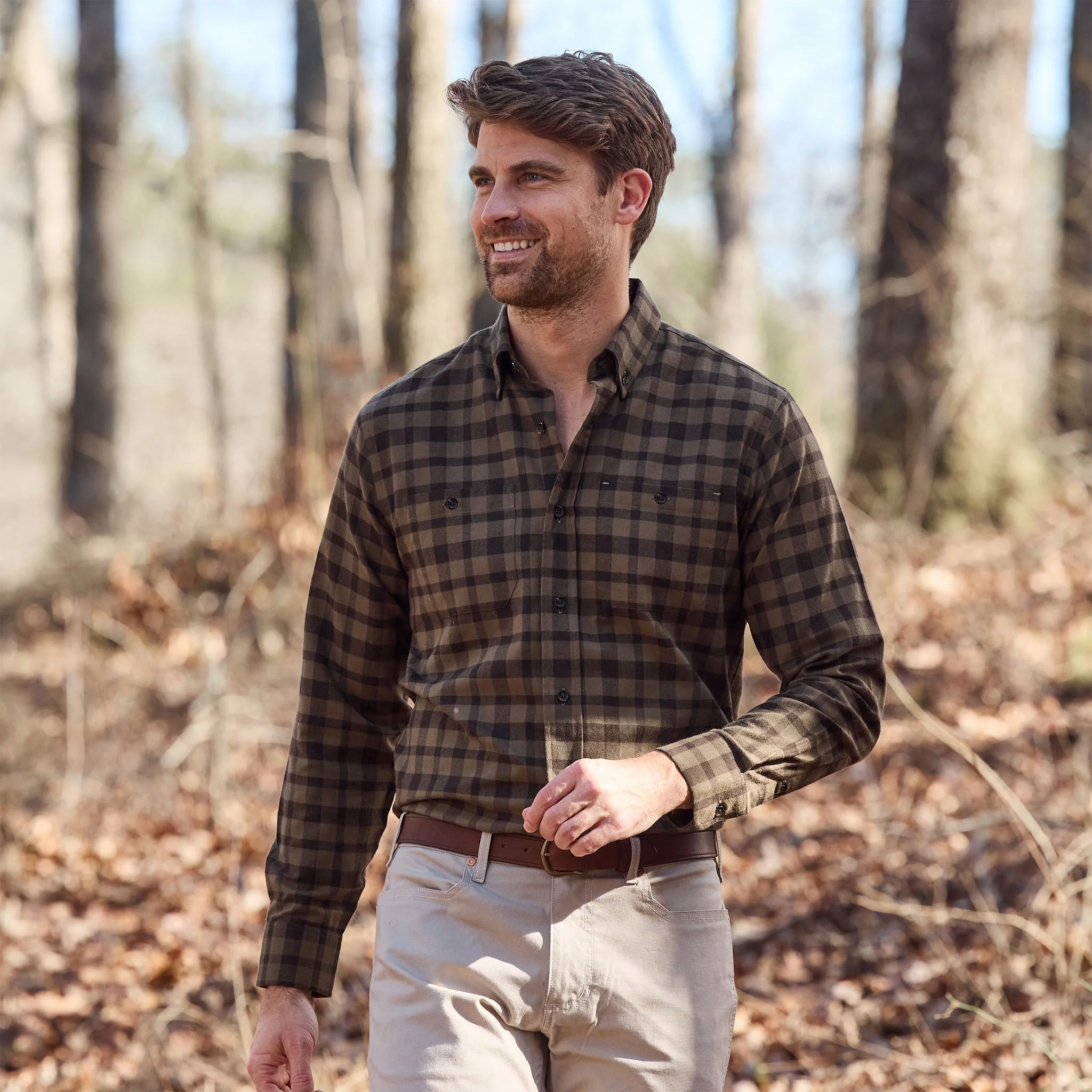 Dixon Brushed Cotton Twill Shirt - Image 8