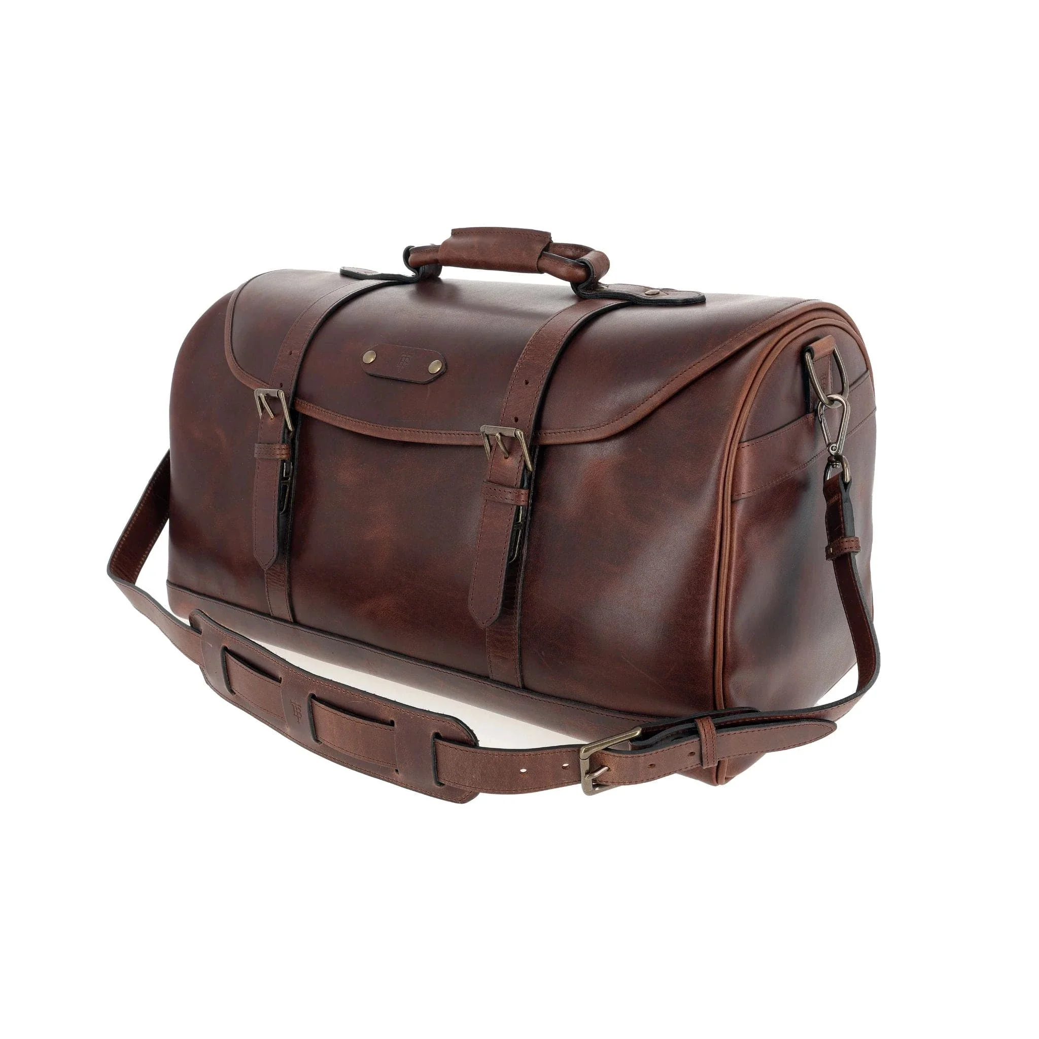 Leather Weekender Duffel Bag - Image 3