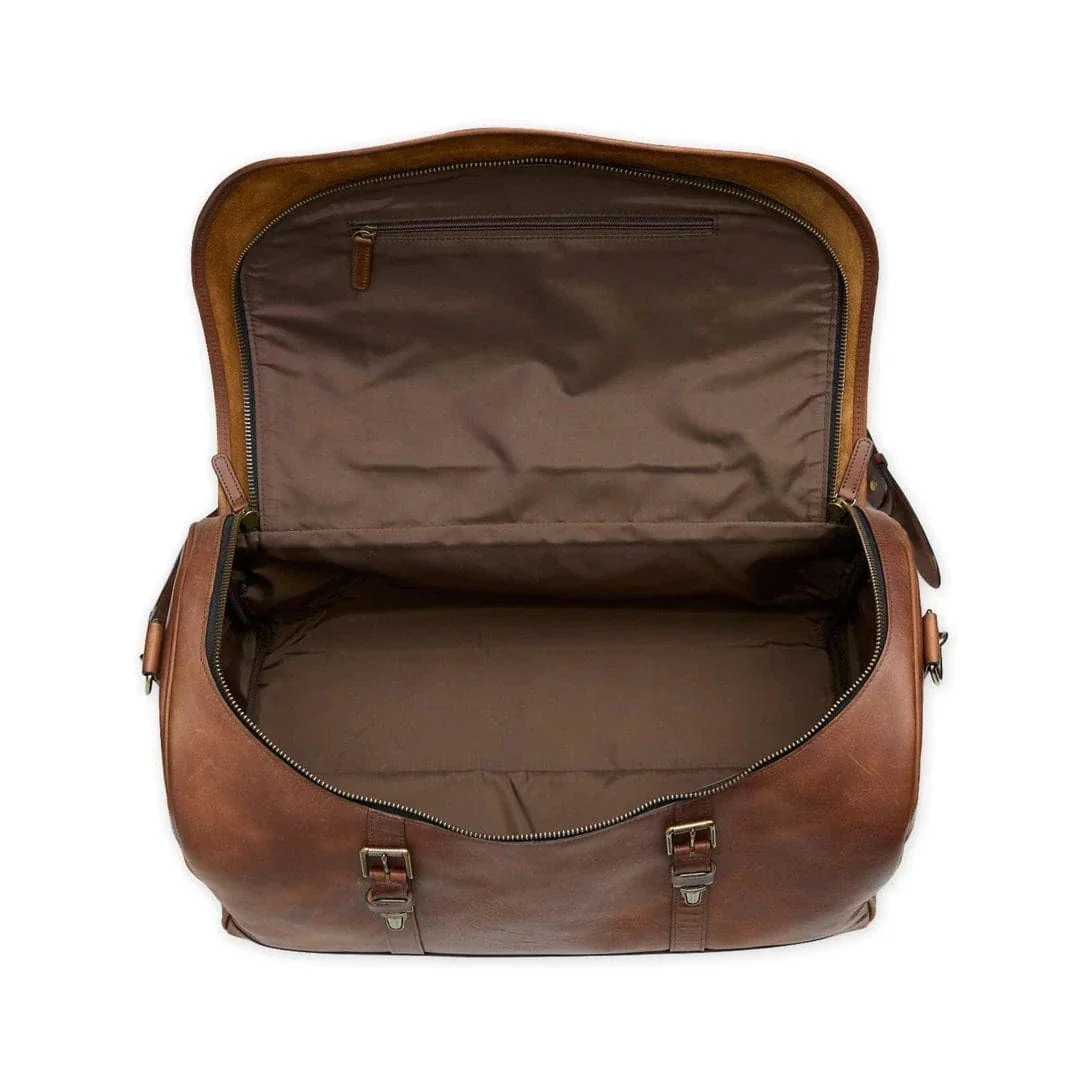 Leather Weekender Duffel Bag - Image 6