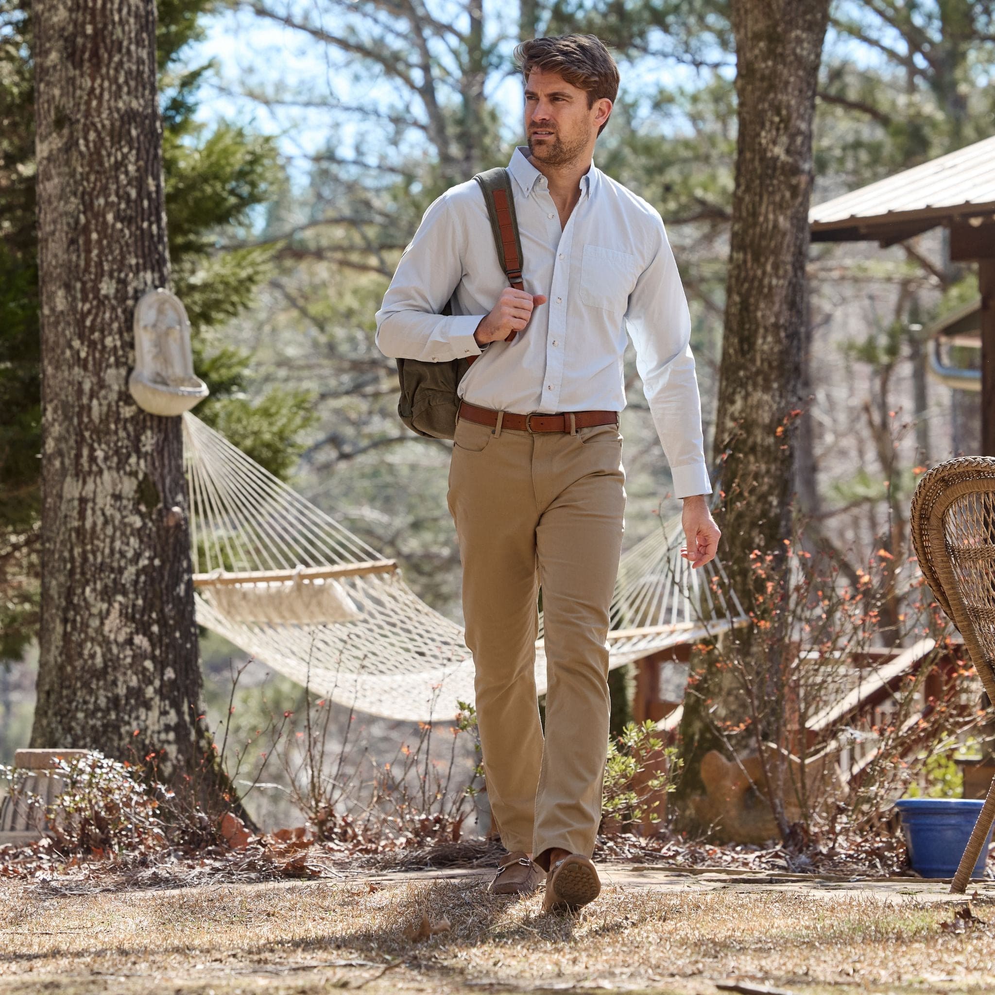 Reid Straight Leg Cotton Chino Pant - Image 3