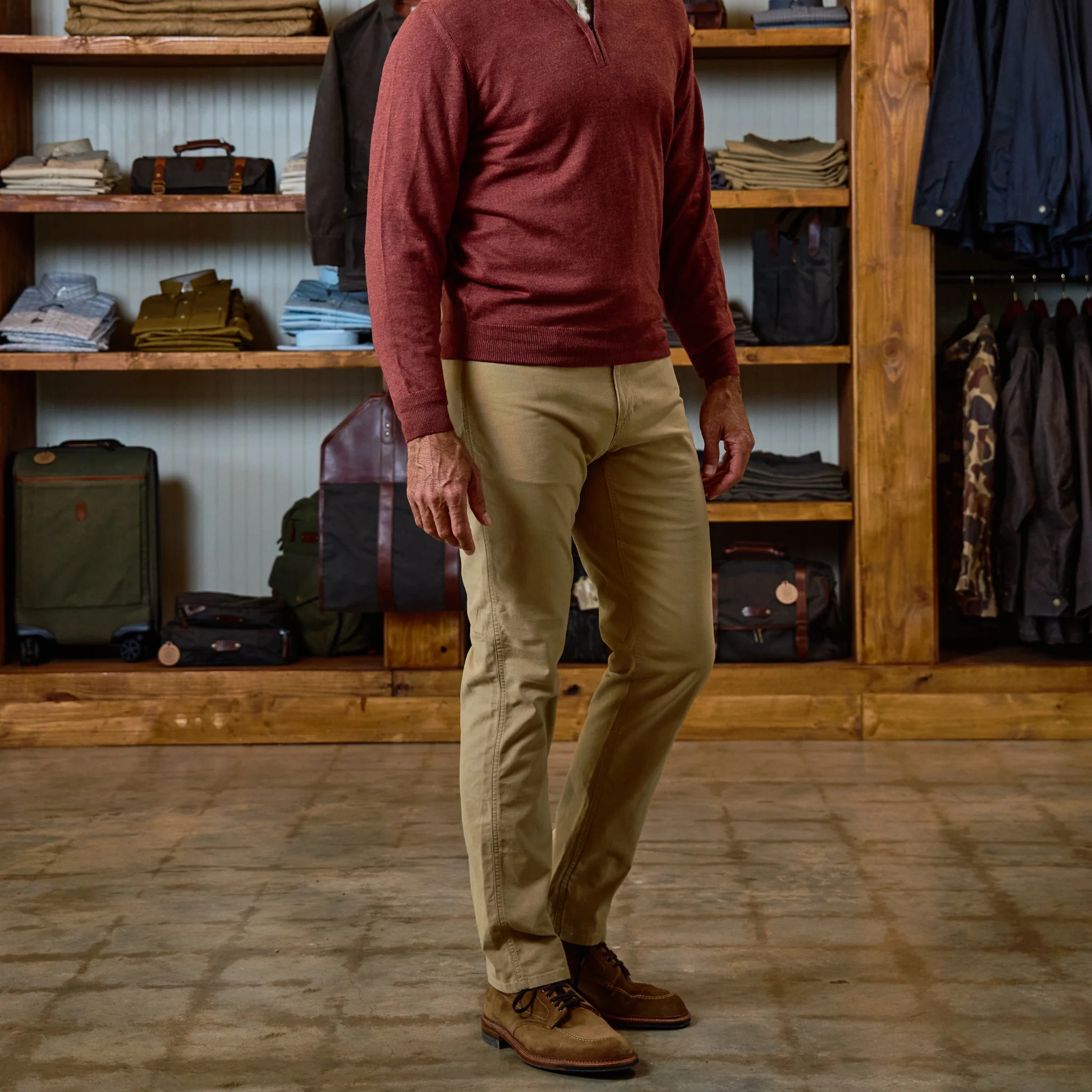 Reid Slim-Straight Leg Cotton Chino Pant - Image 2
