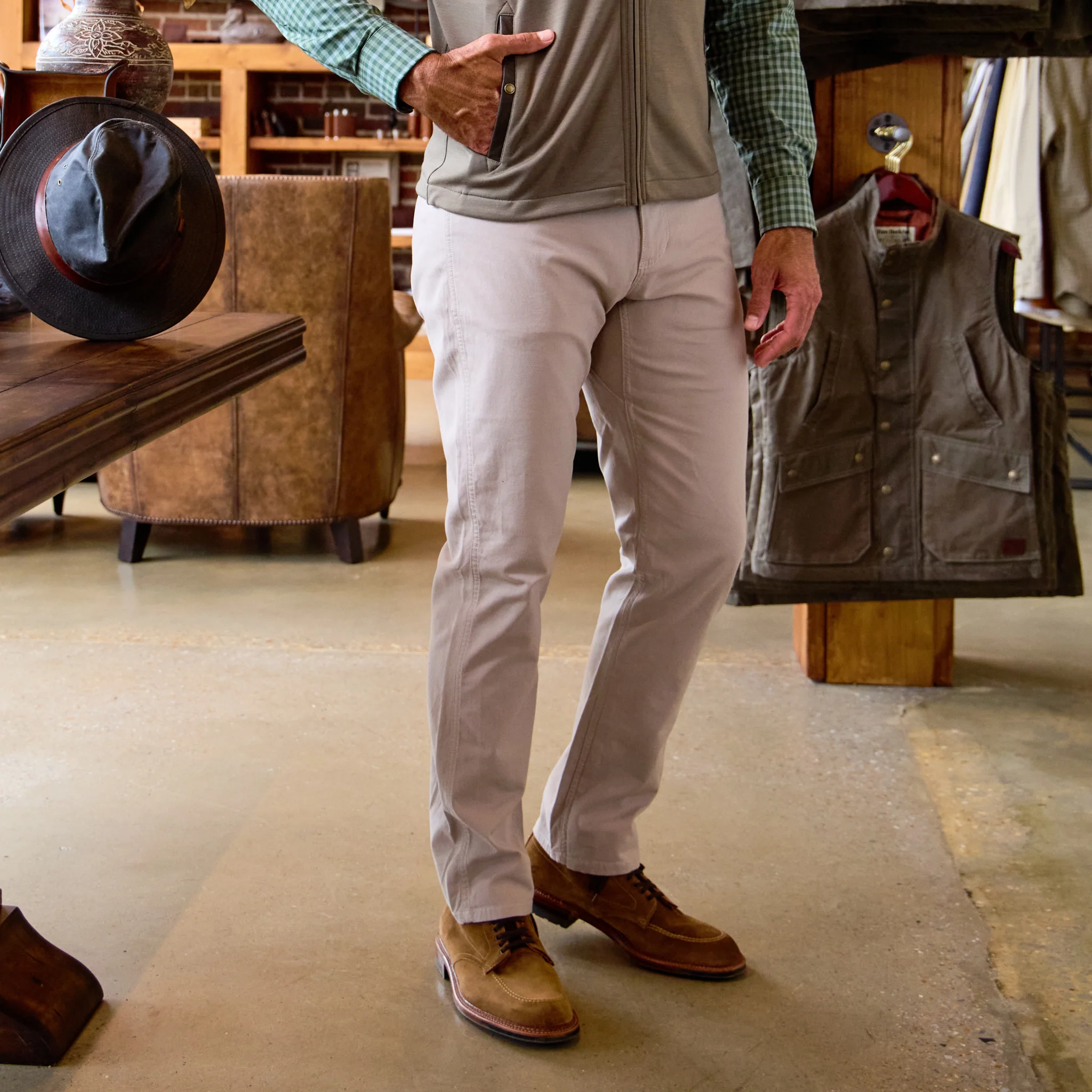 Reid Slim-Straight Leg Cotton Chino Pant - Image 8