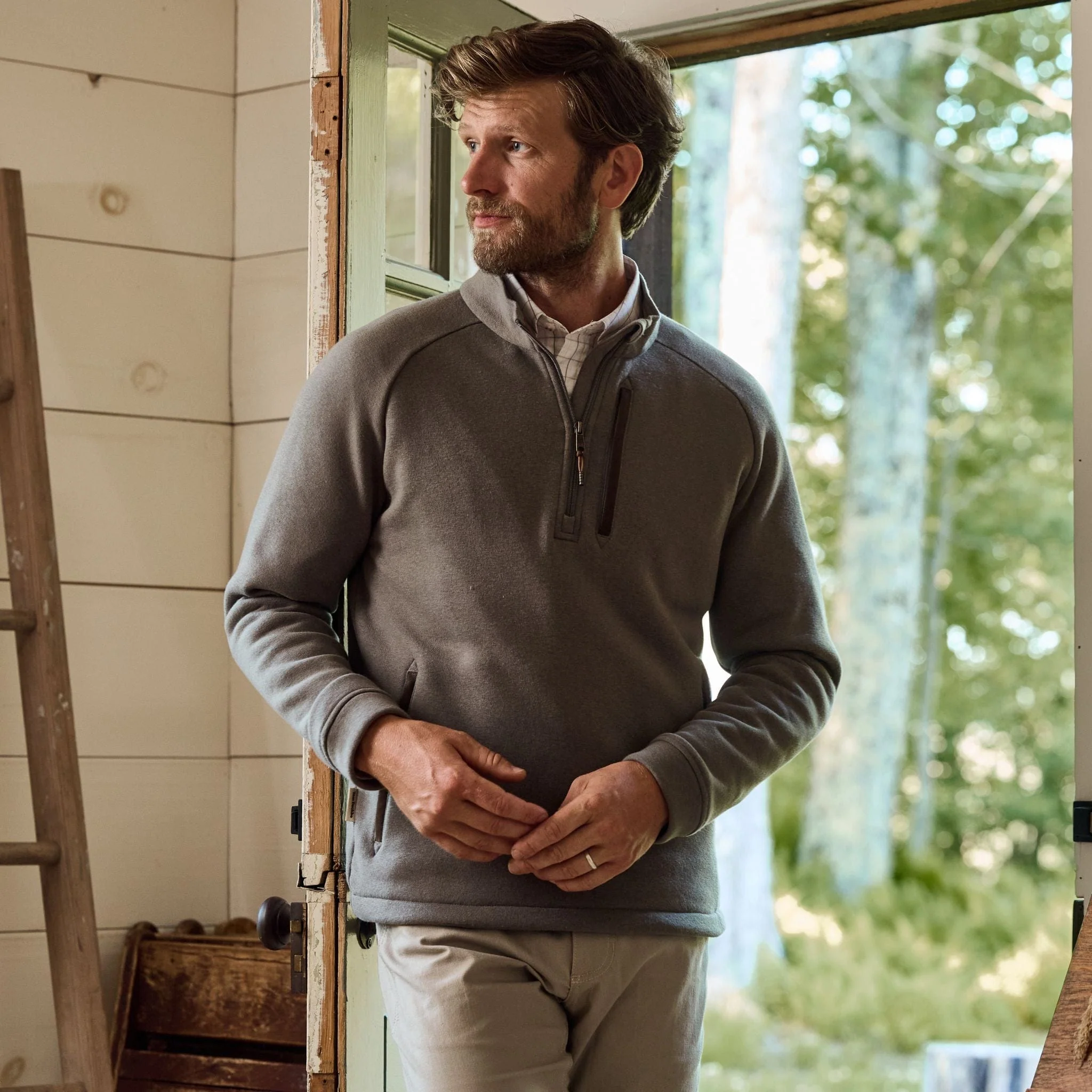 Warren Fleece Quarter Zip - Image 8